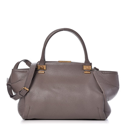 Lanvin Goatskin Trilogy Bowling Bag Mastic 1 of 18
