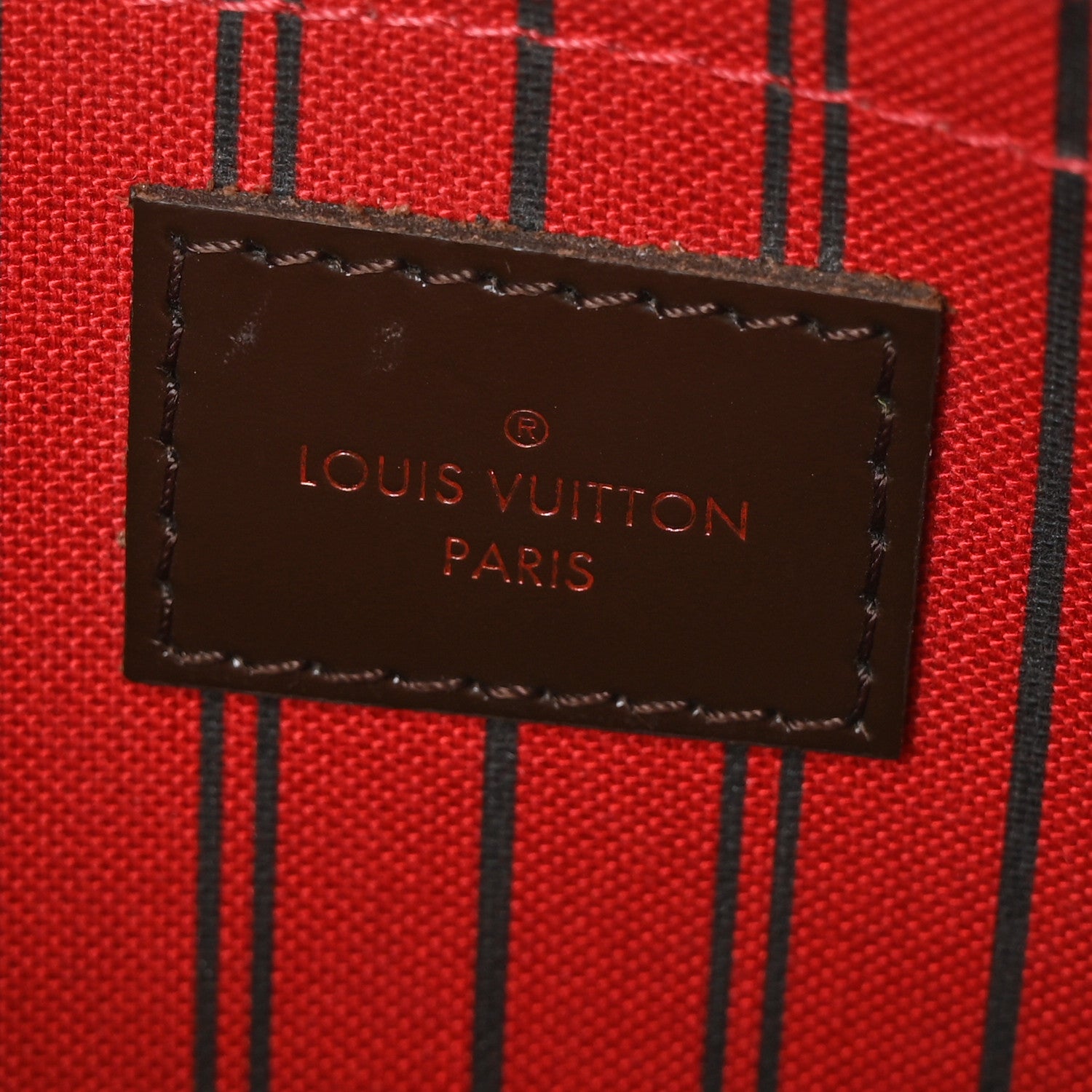 Louis Vuitton Damier Ebene Neverfull MM GM Pochette 6 of 9