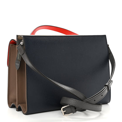 Fendi Vitello Elite Flamingo Colorblock Demi Jour Shoulder Bag Papavero Multicolor Asfalto 3 of 15