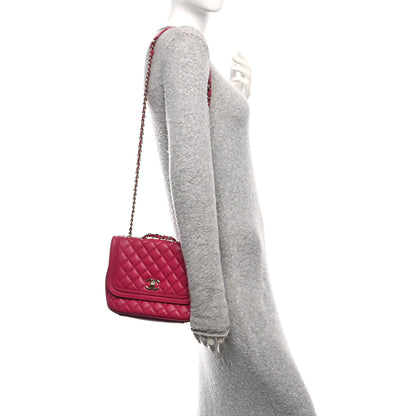 Chanel Lambskin Quilted Medium Lovely Day Flap Pink 2 of 11