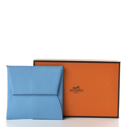 Hermes Chevre Mysore Bastia Coin Purse Celeste 7 of 7