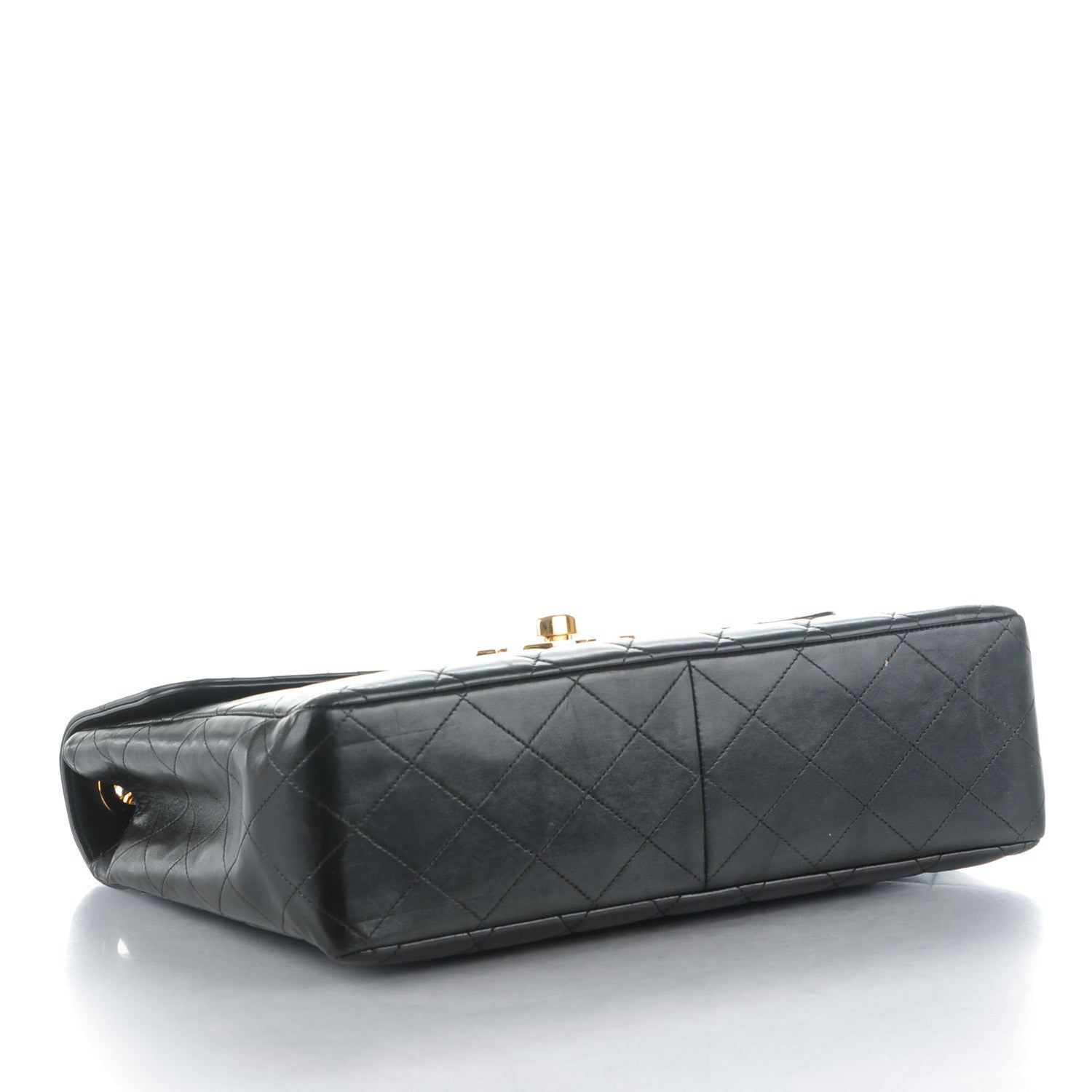 Chanel Lambskin Quilted Jumbo Single Flap Black 4 of 9