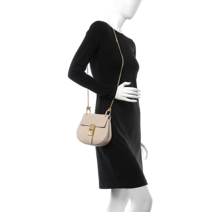Chloe Grained Lambskin Mini Drew Shoulder Bag Abstract White 2 of 7