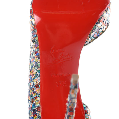 Christian Louboutin Tresse Vitraux Specchio Iriza 100 Pumps 37.5 Multicolor Silver 6 of 10