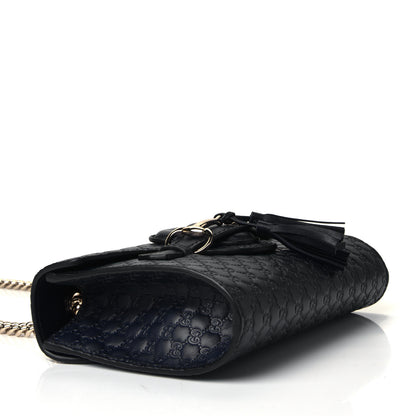 Gucci Microguccissima Mini Emily Chain Shoulder Bag Blue 3 of 4