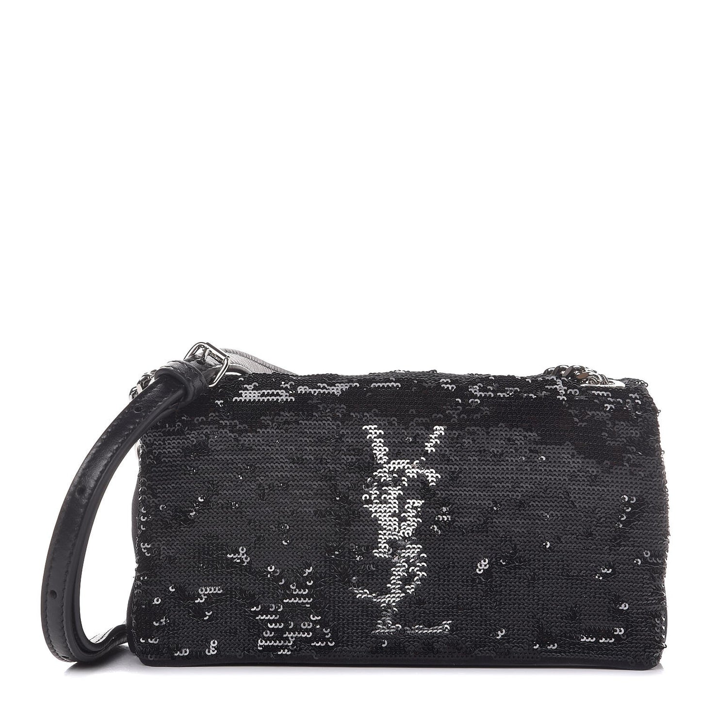 Sequins Toy West Hollywood Shoulder Bag Nero Argento