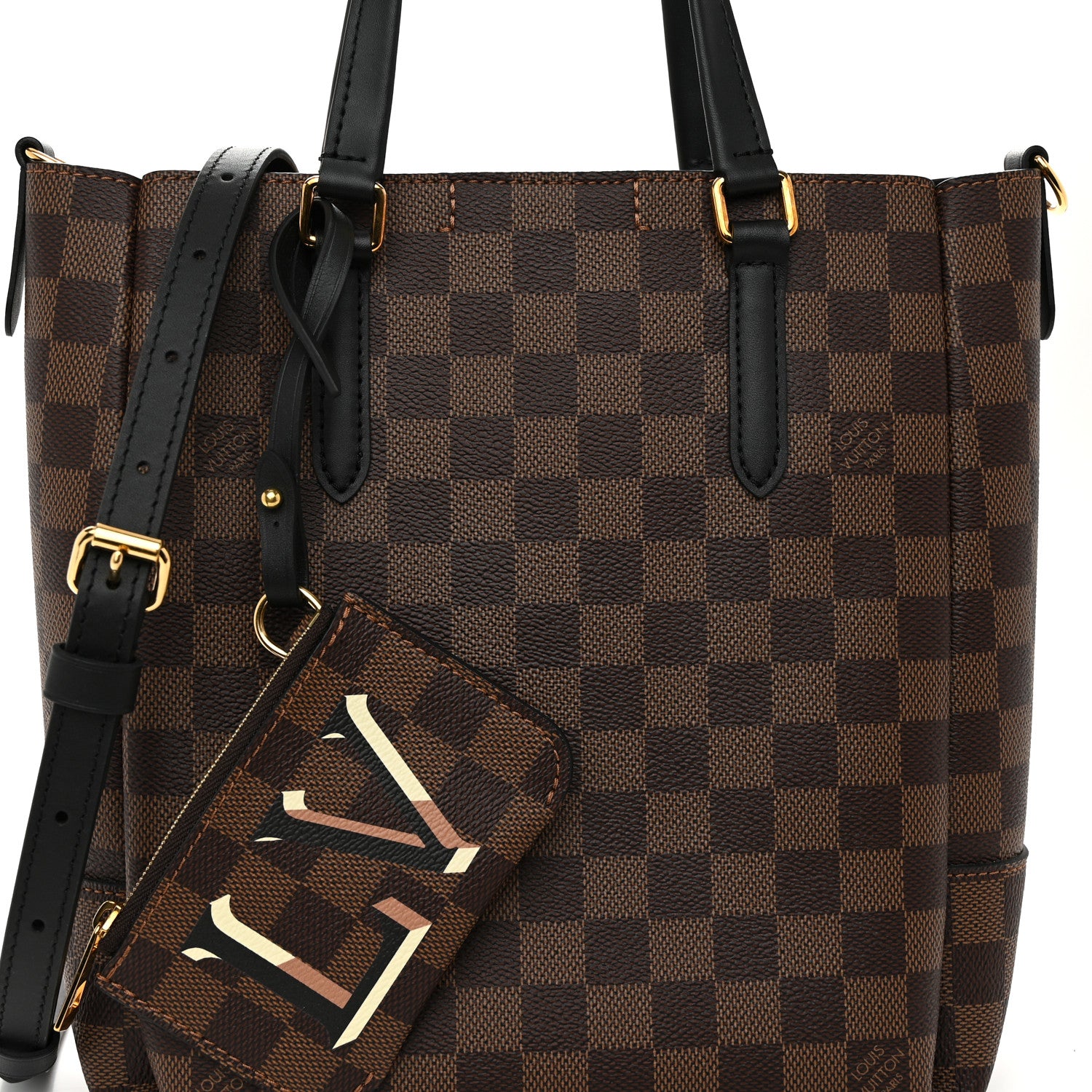 Louis Vuitton Damier Ebene Belmont PM Black 8 of 11