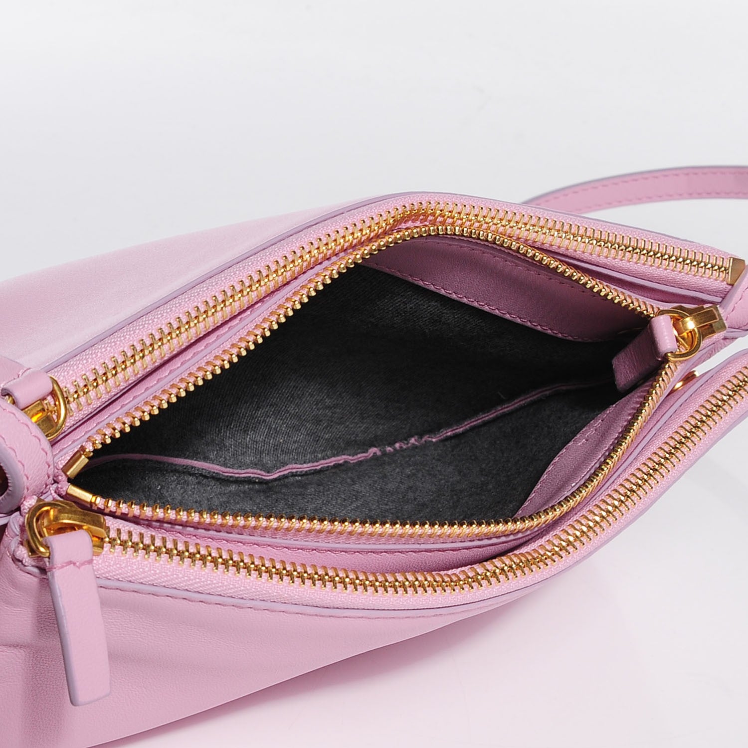 Celine Lambskin Small Trio Crossbody Bag Pink 5 of 7