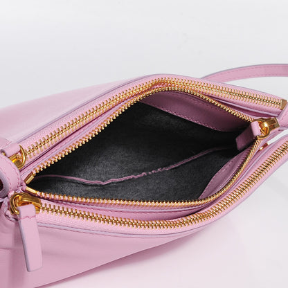 Celine Lambskin Small Trio Crossbody Bag Pink 5 of 7