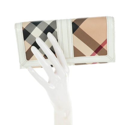 Burberry Supernova Check Penrose Continental Wallet White 2 of 9