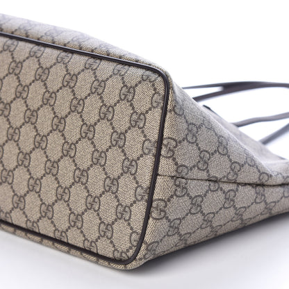 Gucci GG Supreme Monogram Medium Zippered Tote Dark Brown 9 of 9