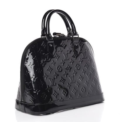 Louis Vuitton Vernis Alma PM Noir Magnetique 3 of 11