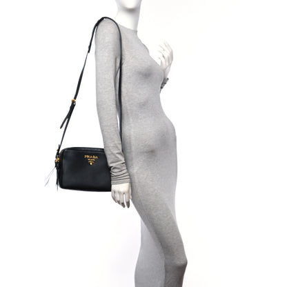 Prada Vitello Phenix Camera Bag Black 2 of 11