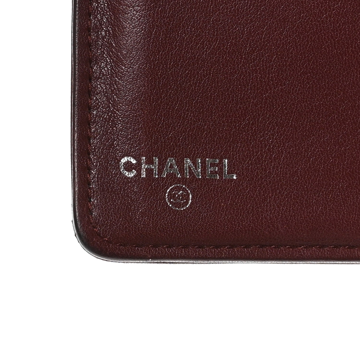 Chanel Goatskin Diamond Embossed Yen Wallet Dark Navy Blue 6 of 10