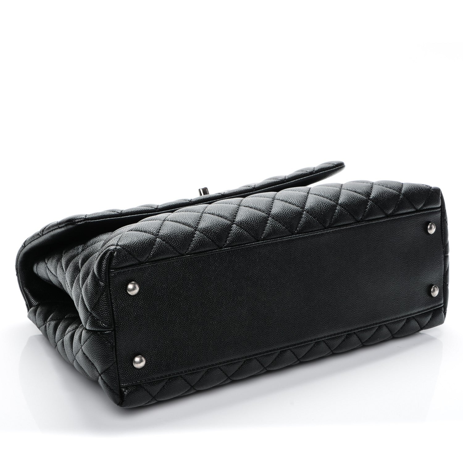 Chanel Caviar Quilted Medium Coco Handle Flap Black 4 of 7