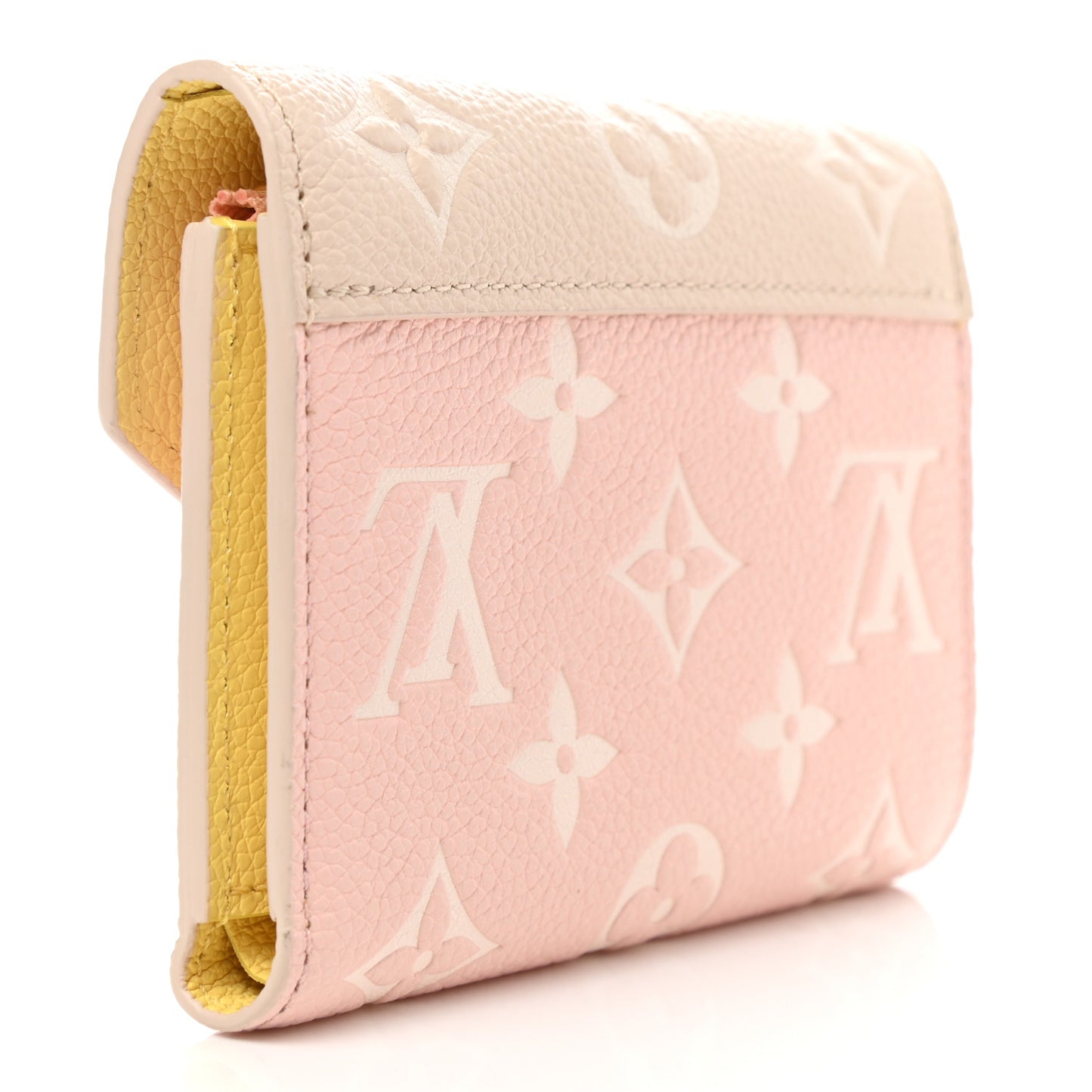 Empreinte Monogram Spring In The City Victorine Wallet Pink Beige Yellow