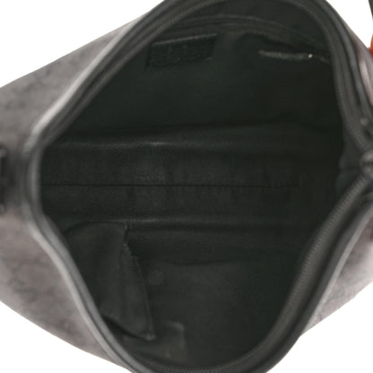 Gucci Denim Monogram Abbey D Ring Hobo Black 5 of 11