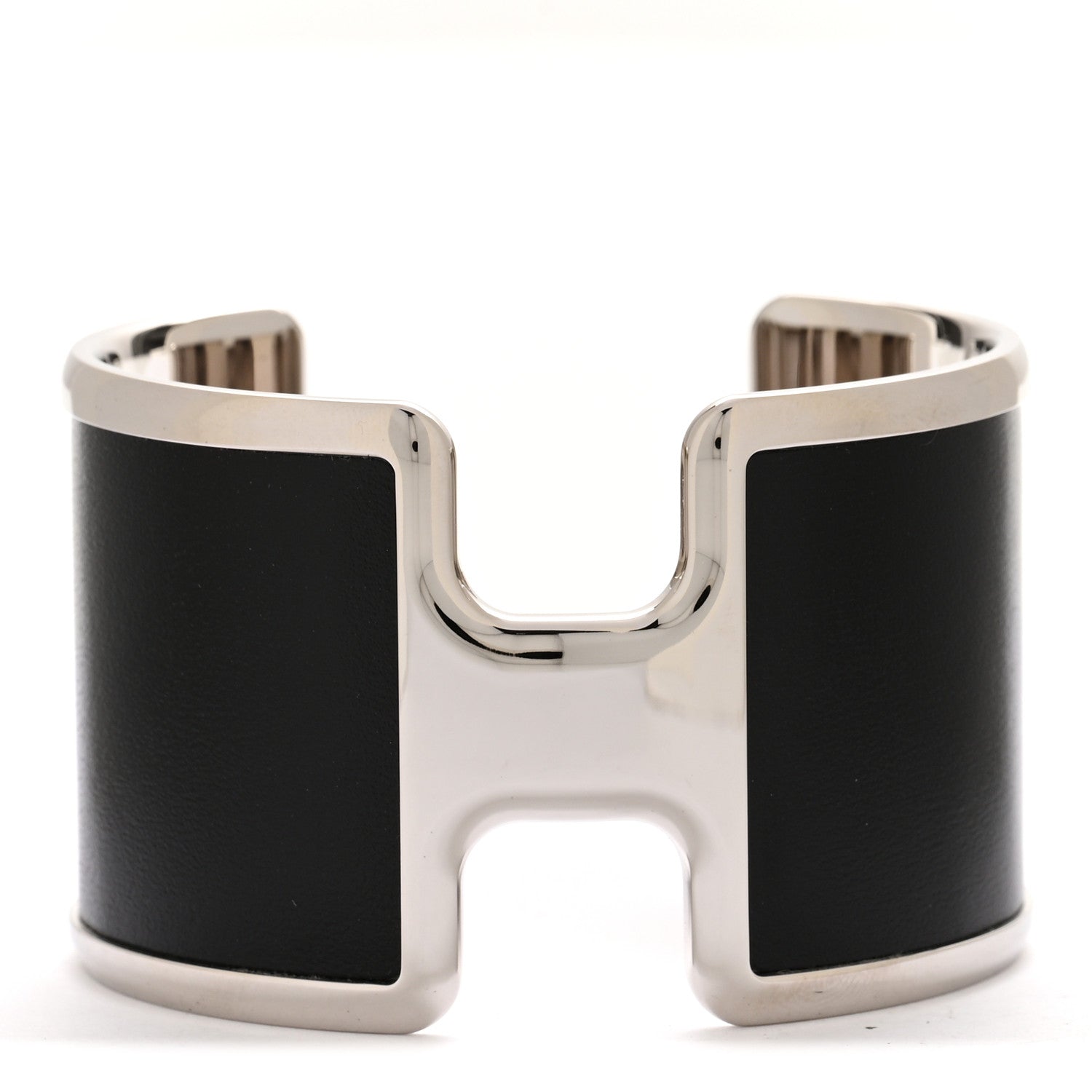 Hermes Box Olympe Cuff Bracelet Black 1 of 6