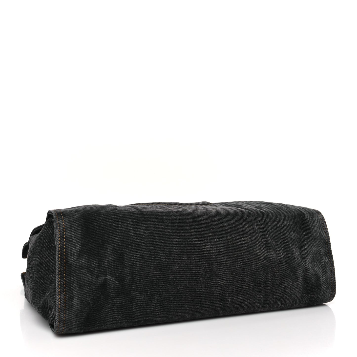 Denim Medium Shopping Bag Black