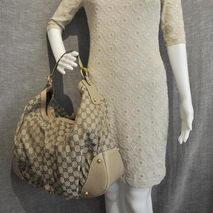 Gucci Monogram Large Jockey Hobo 2 of 9