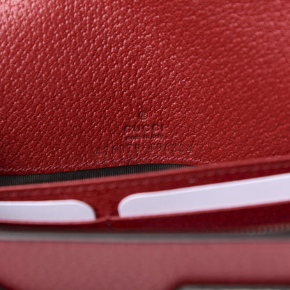 Gucci GG Supreme Monogram Web Queen Margaret Chain Wallet Red 5 of 9