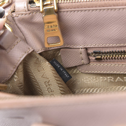 Prada Saffiano Small Galleria Double Zip Tote Argilla 6 of 9
