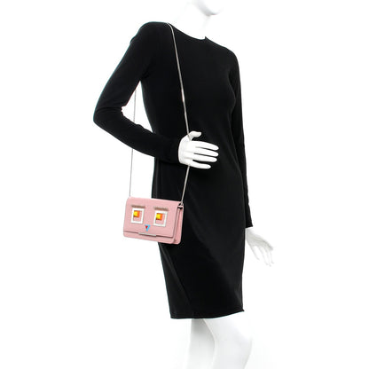 Fendi Vitello Century Hypnoteyes Tube Wallet On Chain Bubblegum 2 of 10