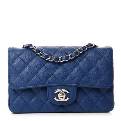 Chanel Caviar Quilted Mini Rectangular Flap Blue 1 of 12