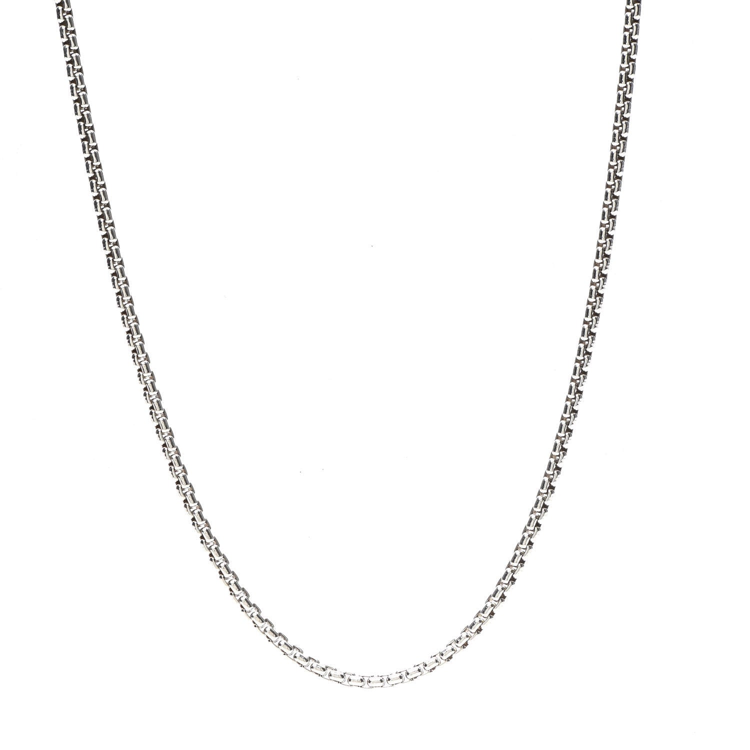 David Yurman Sterling Silver 14K Yellow Gold 2.7mm Small Box Chain Necklace 22" 1 of 5