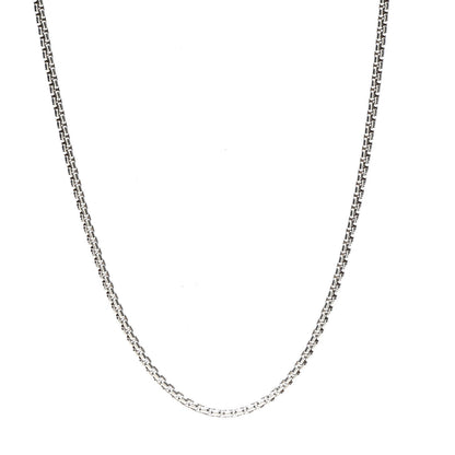 David Yurman Sterling Silver 14K Yellow Gold 2.7mm Small Box Chain Necklace 22" 1 of 5