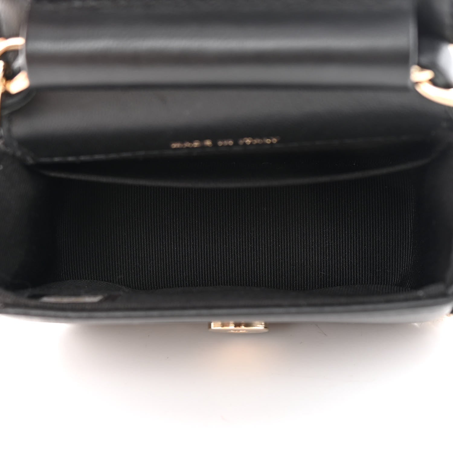 Chanel Calfskin Crochet Embroidered Quilted Mini Clutch with Chain Black 5 of 18