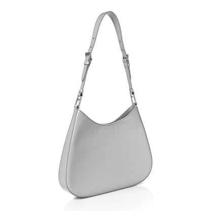 Prada Spazzolato Cleo Adjustable Strap Shoulder Bag Fiordaliso 3 of 9