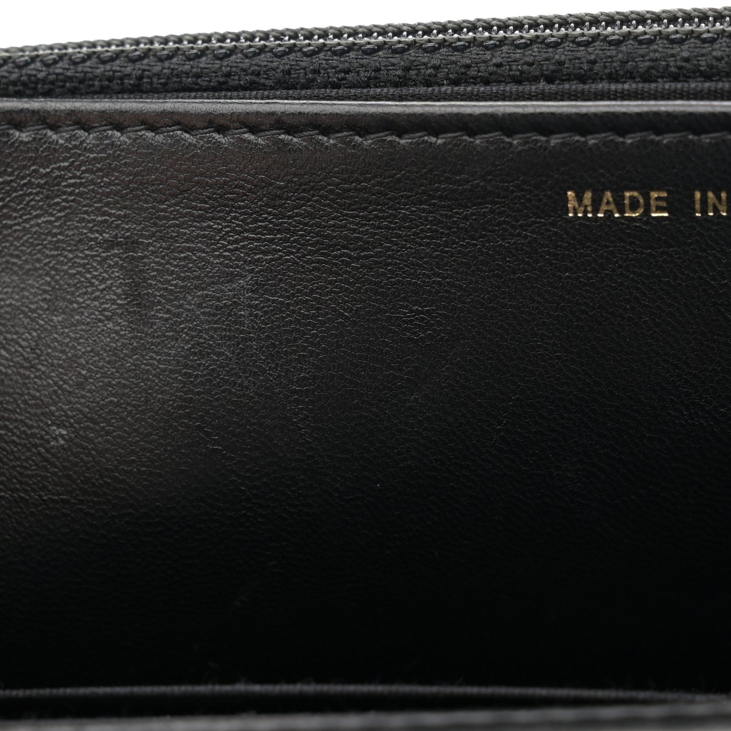 Lambskin Quilted Boy Wallet On Chain WOC Black