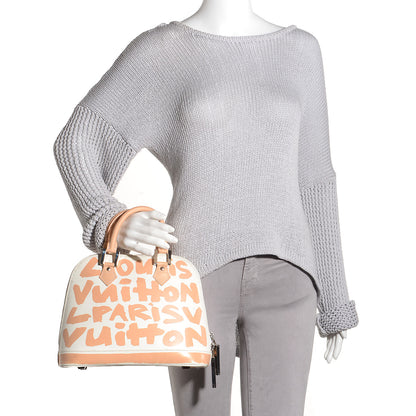 Louis Vuitton Graffiti Alma MM Peach 2 of 7