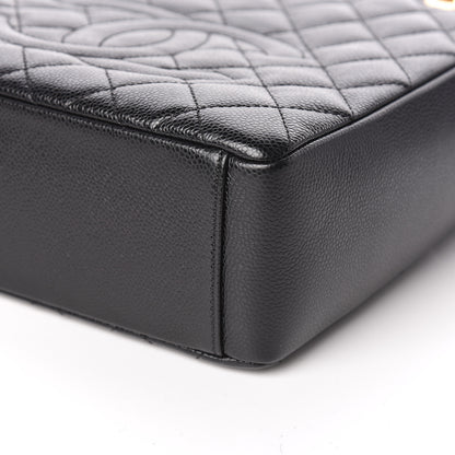 Chanel Caviar Quilted Petit Shopping Tote PST Black 6 of 11