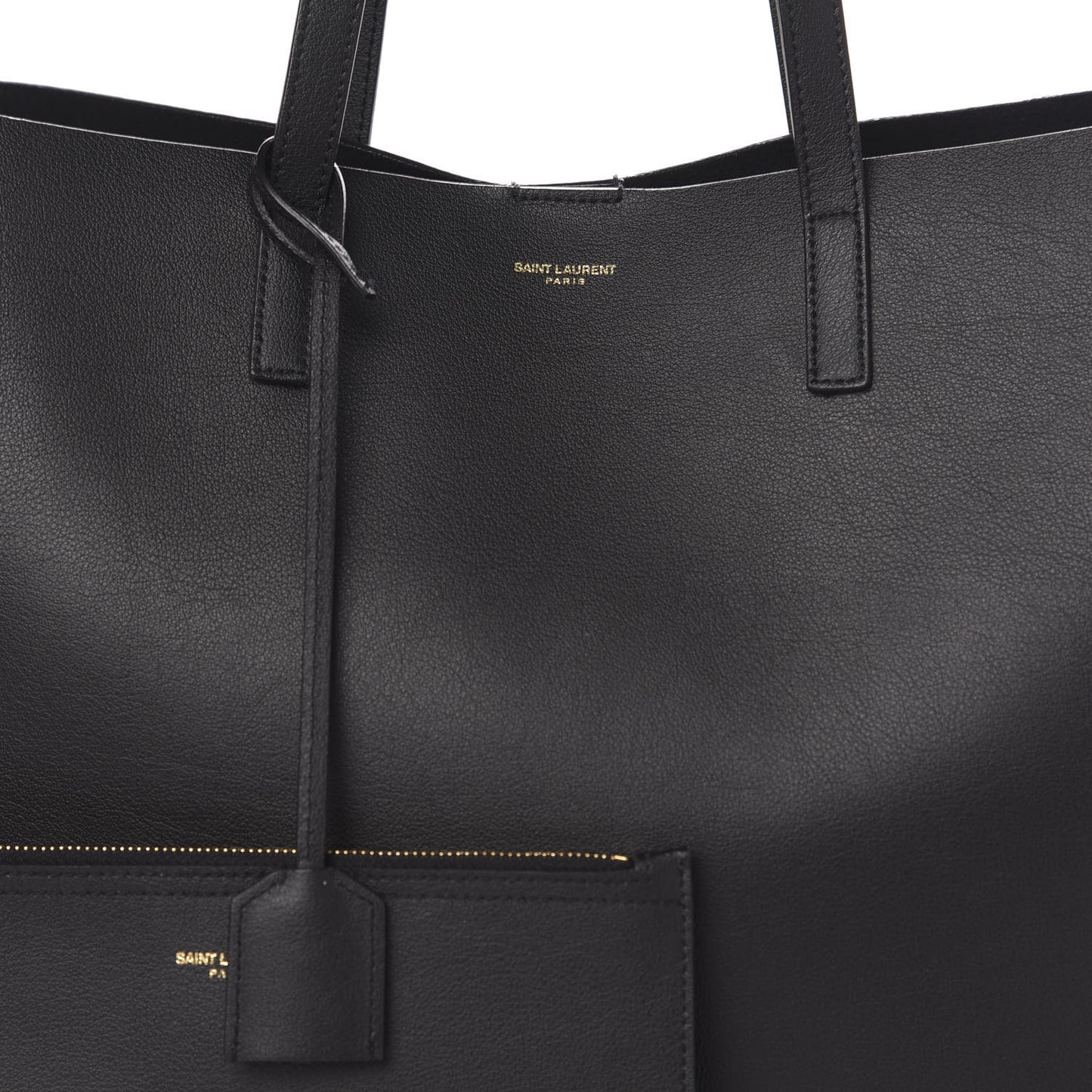 Calfskin Large Shopping Tote Black