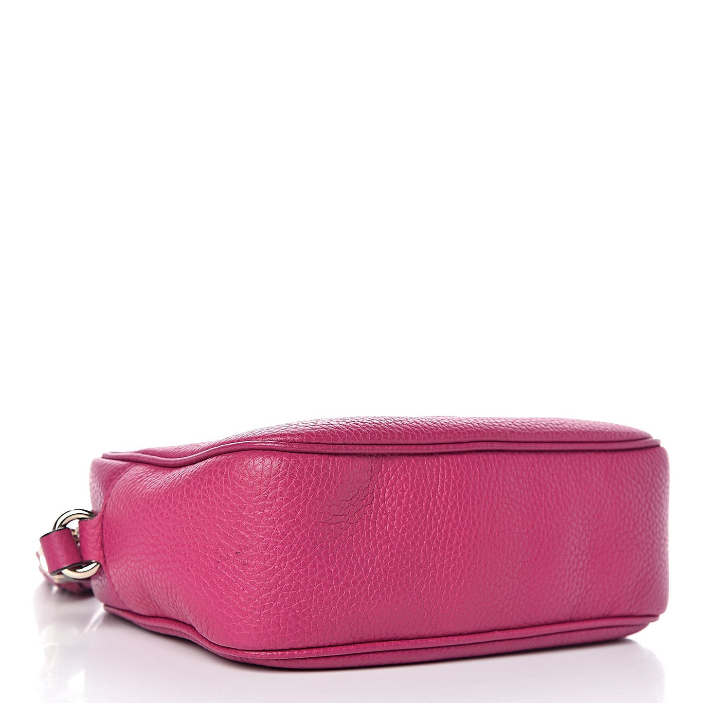 Pebbled Calfskin Small Soho Disco Bag Bright Bougainvillea
