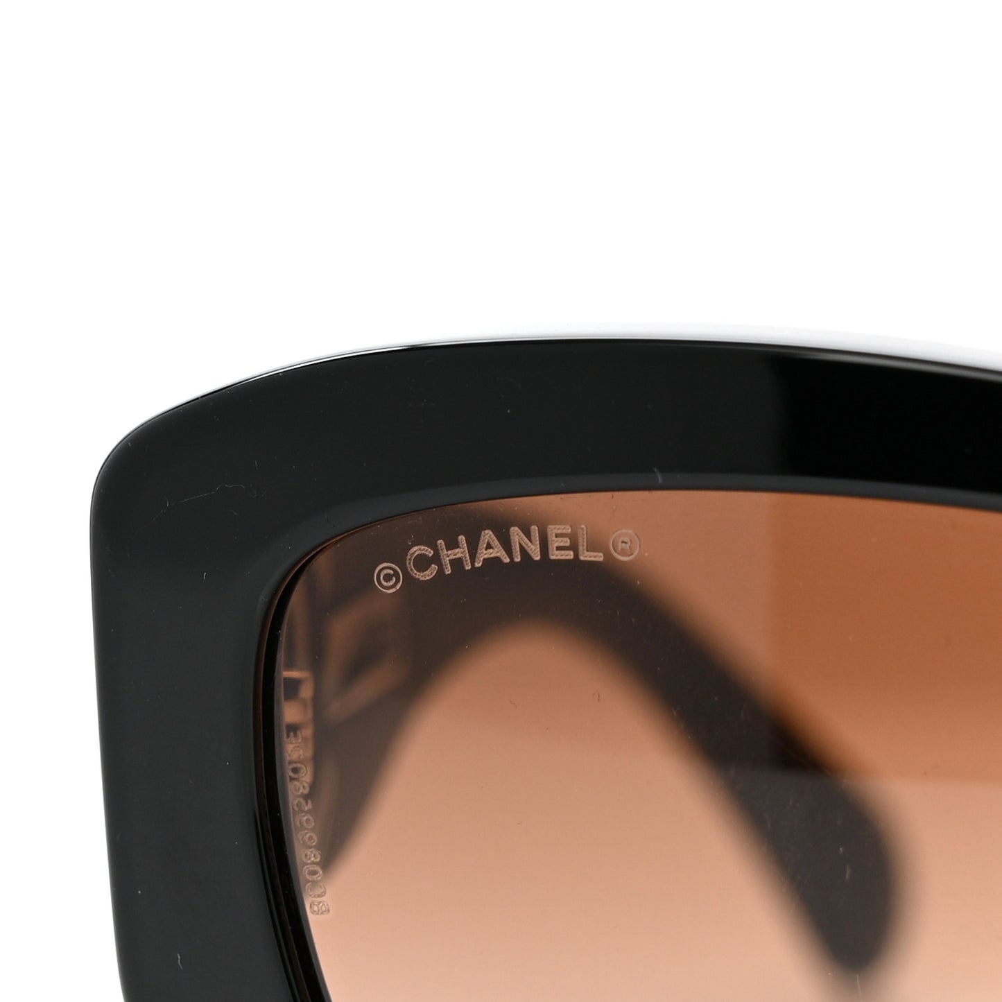 Acetate Rectangle Sunglasses 5493 Black Brown