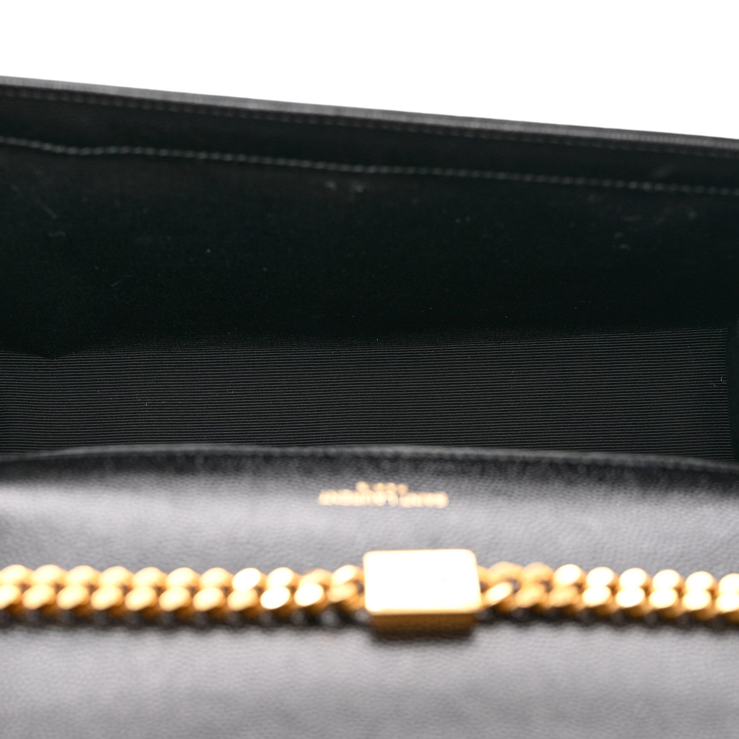 Saint Laurent Grain De Poudre Medium Classic Monogram Kate Satchel Black 5 of 9