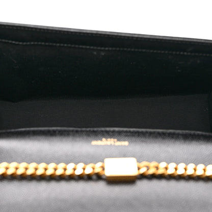 Saint Laurent Grain De Poudre Medium Classic Monogram Kate Satchel Black 5 of 9
