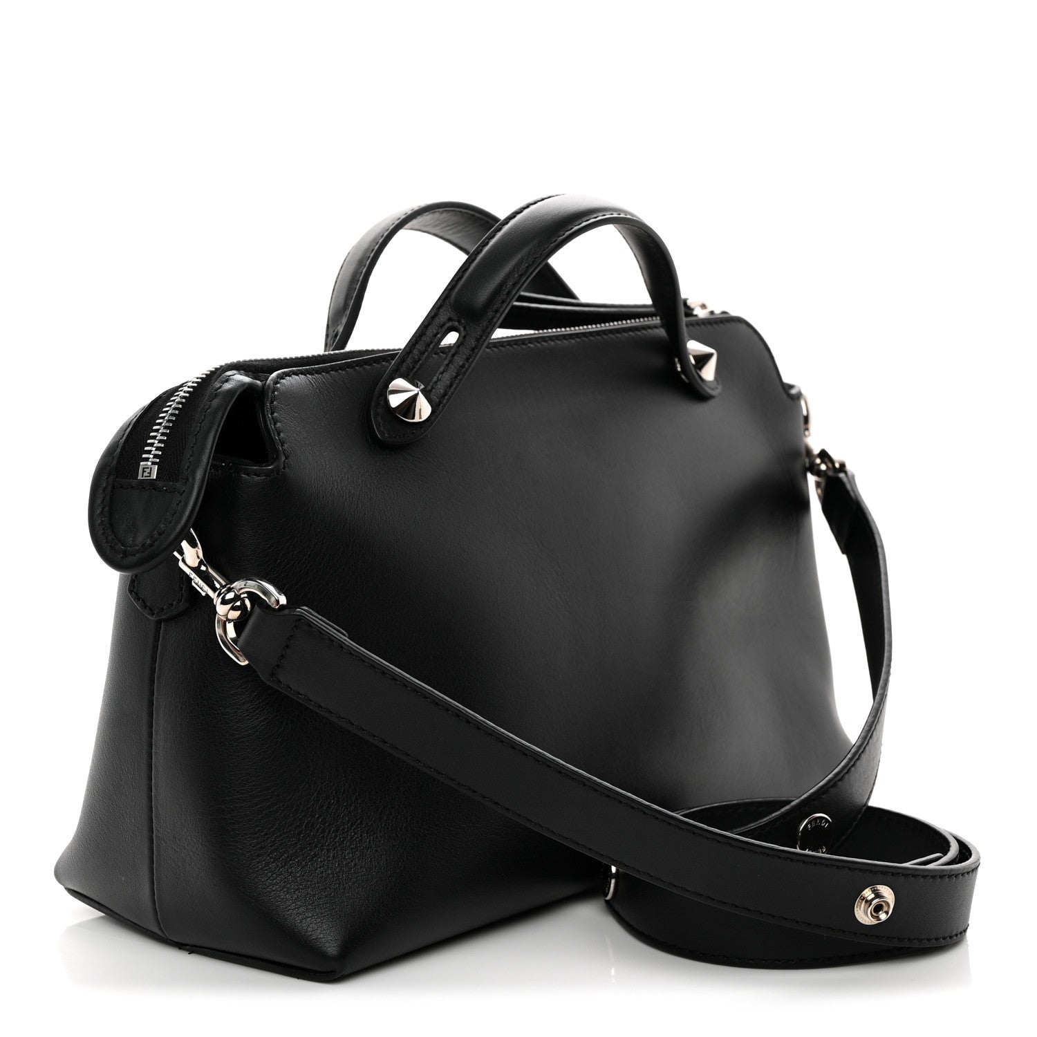 Fendi Vitello Dolce Medium By The Way Boston Bag Black 3 of 11