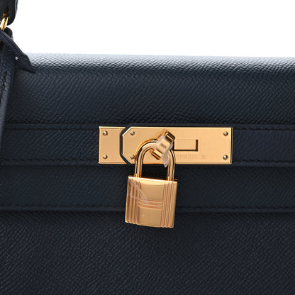 Hermes Epsom Kelly Sellier 28 Bleu Indigo 11 of 12