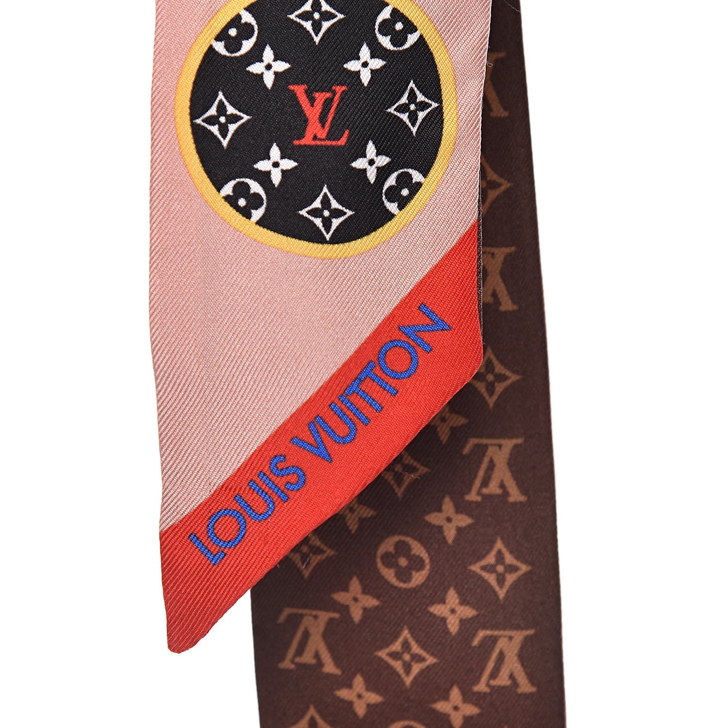 Silk Monogram LV Stories BB Bandeau Nude