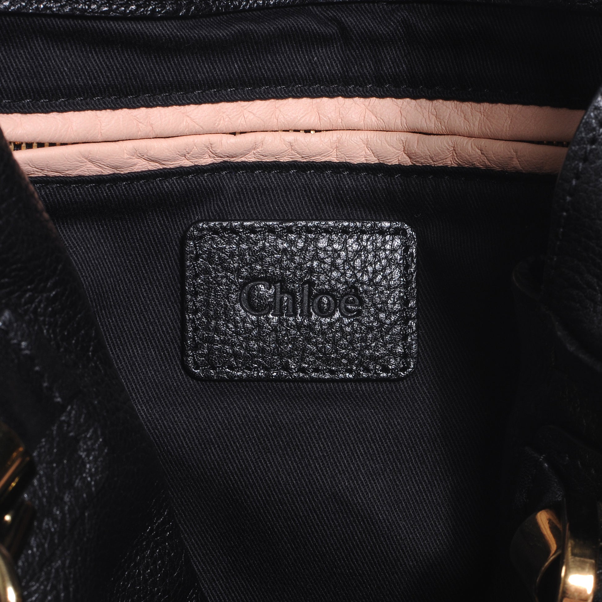 Chloe Calfskin Medium Paraty Tote Black 5 of 8