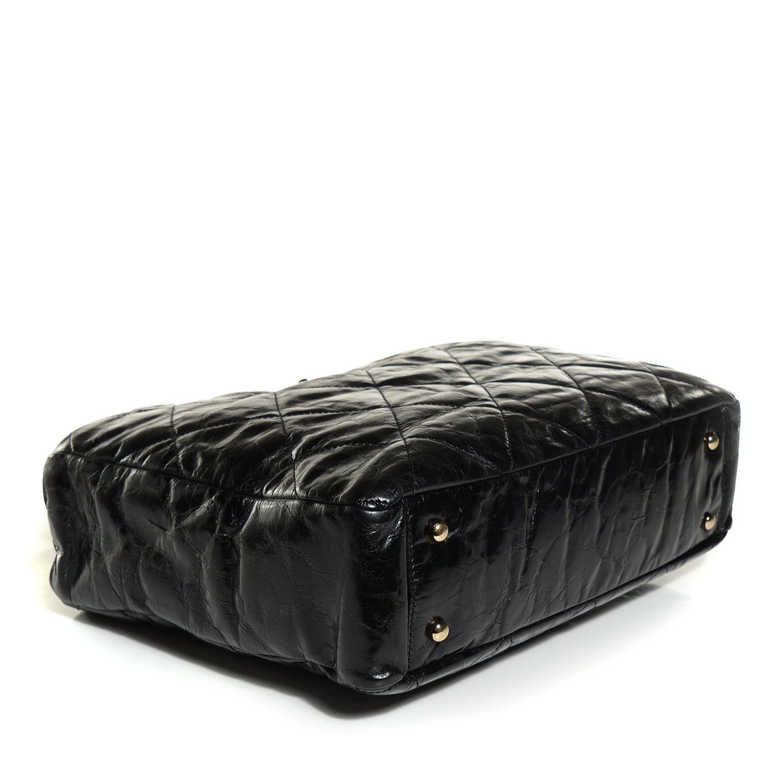 Chanel Glazed Calfskin Large Portobello Tote Black 4 of 8