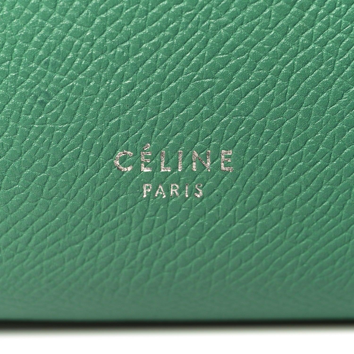 Celine Grained Calfskin Micro Belt Bag Pop Green 6 of 11