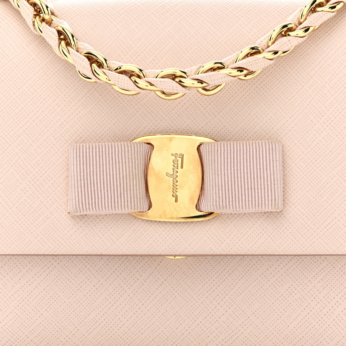 Hammered Calfskin Mini Vara Bow Crossbody Bag