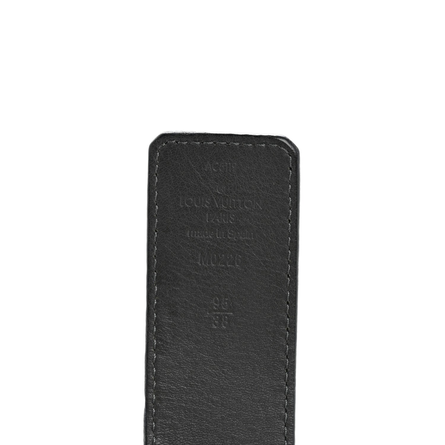 Louis Vuitton Calfskin 40mm LV Optic Reversible Belt 95 38 95 38 Black Anthracite Gray 95/38 Black Anthracite Gray 5 of 6