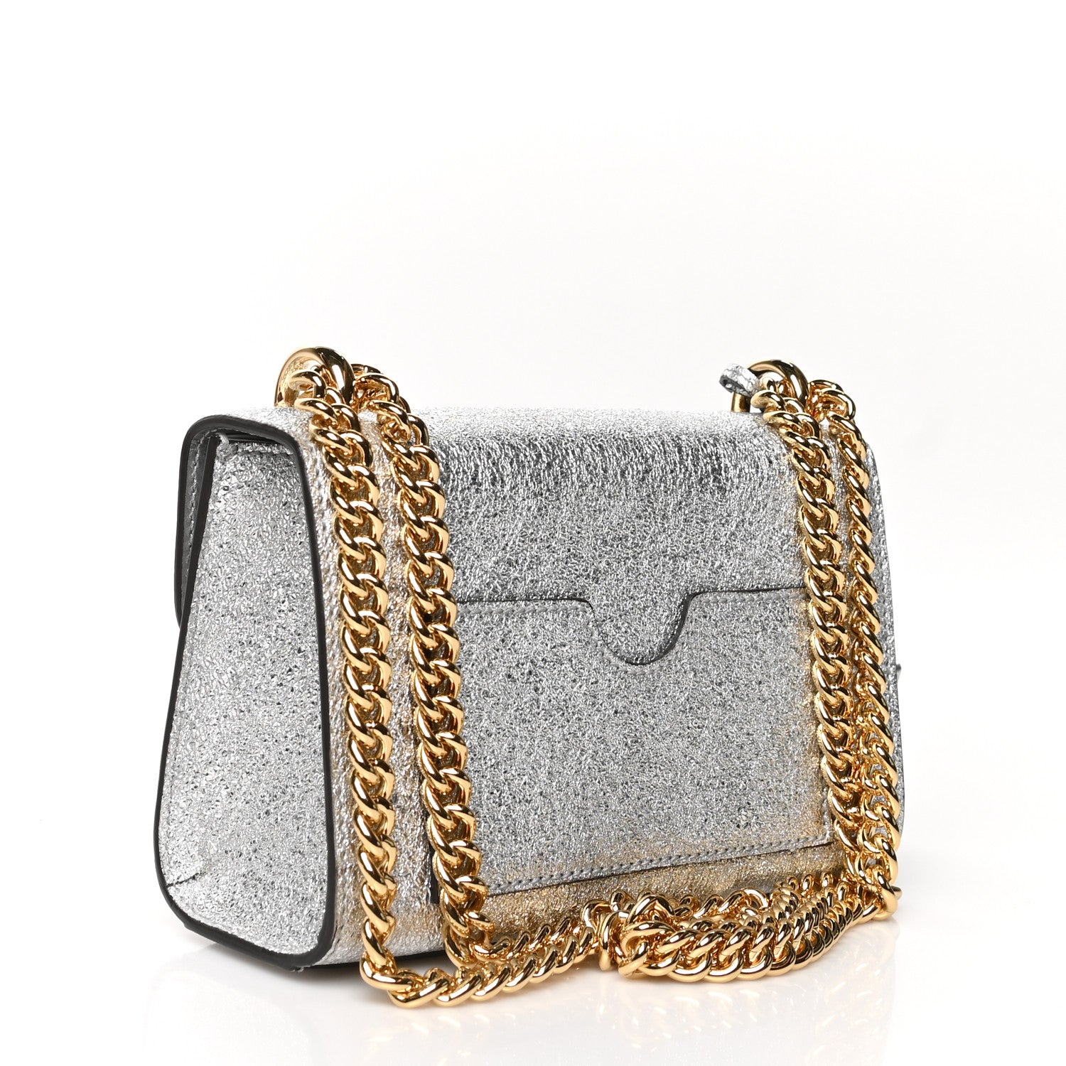 Gucci Galassia Small Padlock Shoulder Bag Argento 3 of 10