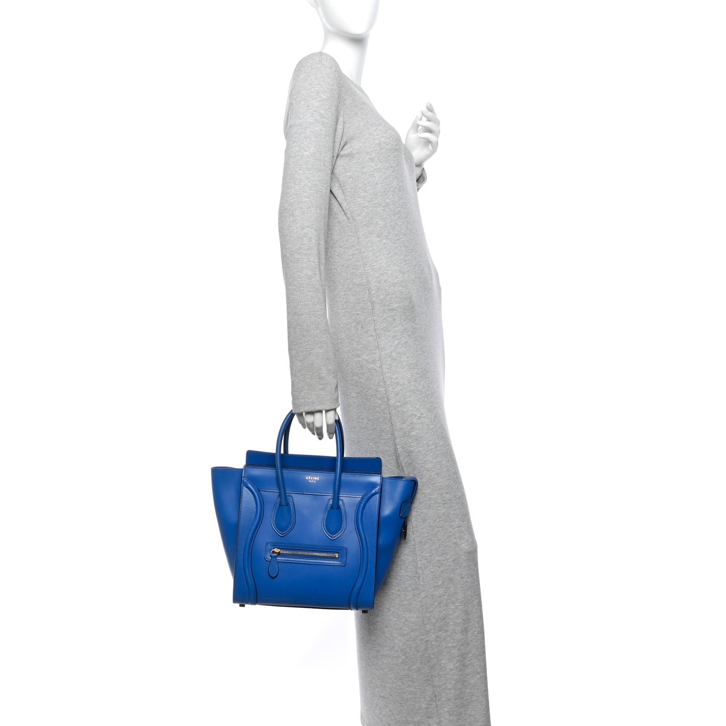 Smooth Calfskin Micro Luggage Royal Blue